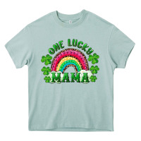 Arona st patrick's day one lucky mama Heavy Core Tee - RanaPortraitStore
