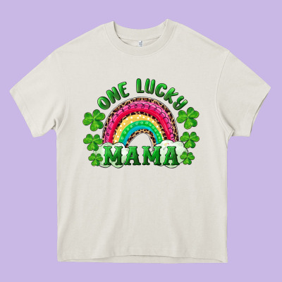 Heavy Core Tee st patrick's day one lucky mama