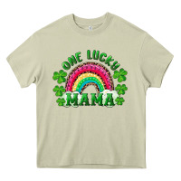 Mossy st patrick's day one lucky mama Heavy Core Tee - RanaPortraitStore