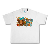 Coffee Then Cows Longhaired Cow Urban Heavy Tee | Teevron