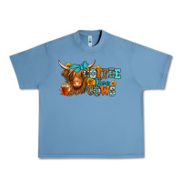 Pebble Blue coffee then cows longhaired cow Urban Heavy Tee - Jasminsmagicworld