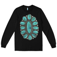 Black Turquoise Gemstone Jewelry Long Sleeve Tee - LillyAllenDesigns
