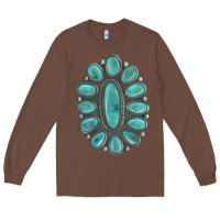 Chestnut Turquoise Gemstone Jewelry Long Sleeve Tee - LillyAllenDesigns