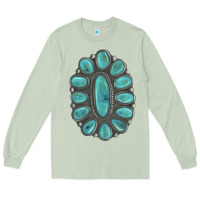 Matcha Turquoise Gemstone Jewelry Long Sleeve Tee - LillyAllenDesigns