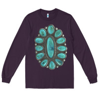 Plum Turquoise Gemstone Jewelry Long Sleeve Tee - LillyAllenDesigns