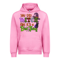 Fuchsia Pink you say witch like its a bad thing Urban Hoodie - CowGirlArtShop