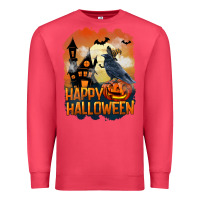 Cardinal Happy Halloween With Crow Premium Sweatshirt - LillyAllenDesigns
