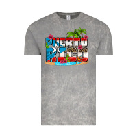 Cloud Rock puerto rico and flowers with frog Vintage Tee - AdoDesignShop