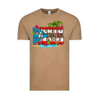 Vintage Coffee puerto rico and flowers with frog Vintage Tee - AdoDesignShop