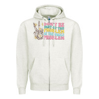 Oatmeal Heather dont be part of the problem Zipper Hoodie - MaliasSmallBusiness