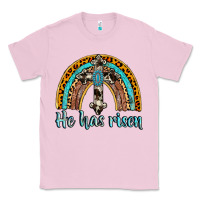 Bubblegum Pink he has risen rainbow Classic Tee - AdoDesignShop