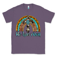 Lavender he has risen rainbow Classic Tee - AdoDesignShop