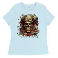 Baby Blue bad money Ladies Tee - Unal Design