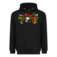 Black christmas phlebotomist Heavyweight Hoodie - LillyAllenDesigns