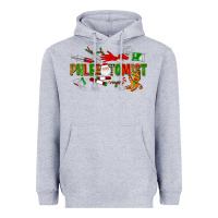 Heather Grey christmas phlebotomist Heavyweight Hoodie - LillyAllenDesigns
