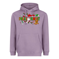 Lavender christmas phlebotomist Heavyweight Hoodie - LillyAllenDesigns