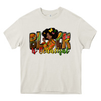 Cream black is beautiful Heavy Core Tee - Zillion Design Studio