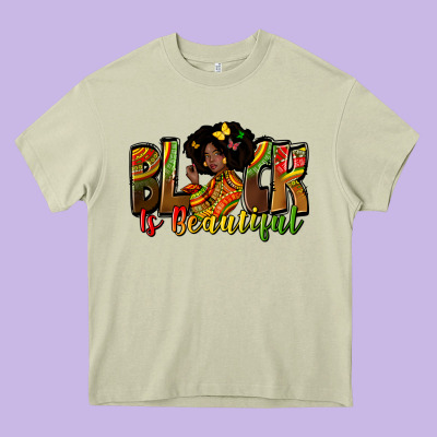 Black Is Beautiful Heavy Core Tee Designed By Zillion Design Studio