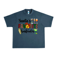 Midnight Navy santa's favorite bartender Urban Heavy Tee - AdoDesignShop