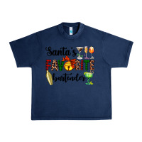 Navy santa's favorite bartender Urban Heavy Tee - AdoDesignShop