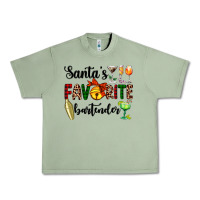 Oil Green santa's favorite bartender Urban Heavy Tee - AdoDesignShop