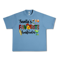 Pebble Blue santa's favorite bartender Urban Heavy Tee - AdoDesignShop