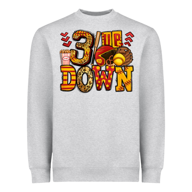 Three Up Three Down Softball Heavyweight Sweatshirt by Jasminsmagicworld | Teevron