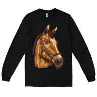 Black horse Long Sleeve Tee - BarkalooDesign