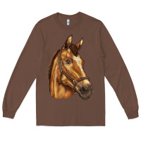 Chestnut horse Long Sleeve Tee - BarkalooDesign