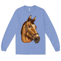 Colony Blue horse Long Sleeve Tee - BarkalooDesign