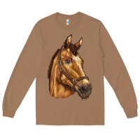 Toasted Coconut horse Long Sleeve Tee - BarkalooDesign