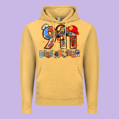 911 Dispatcher Vintage Hoodie Designed By Adodesignshop