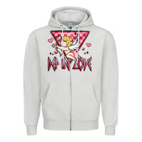 Dove Grey def in love Zipper Hoodie - MaliasSmallBusiness