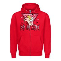 Red def in love Zipper Hoodie - MaliasSmallBusiness