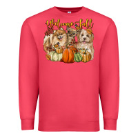Cardinal welcome fall with dogs Premium Sweatshirt - LillyAllenDesigns