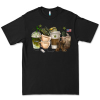 Black coffee cups army Premium Tee - texasbilliewilder
