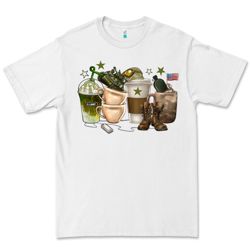 Coffee Cups Army Premium Tee by texasbilliewilder | Teevron
