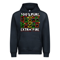 Navy 100 pure brown sugar extra fine Urban Hoodie - CowGirlArtShop