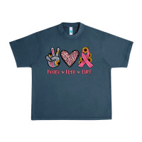 Midnight Navy peace love cure Urban Heavy Tee - JahusDesignShop