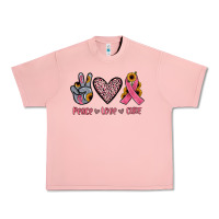 Salmon peace love cure Urban Heavy Tee - JahusDesignShop