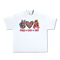 White peace love cure Urban Heavy Tee - JahusDesignShop