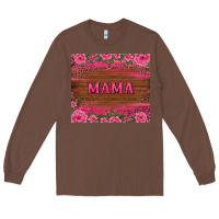 Chestnut floral leopard mama tumbler Long Sleeve Tee - BarkalooDesign