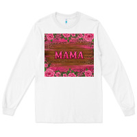White floral leopard mama tumbler Long Sleeve Tee - BarkalooDesign
