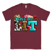 Burgundy valentines day lets get lit Classic Tee - AdoDesignShop