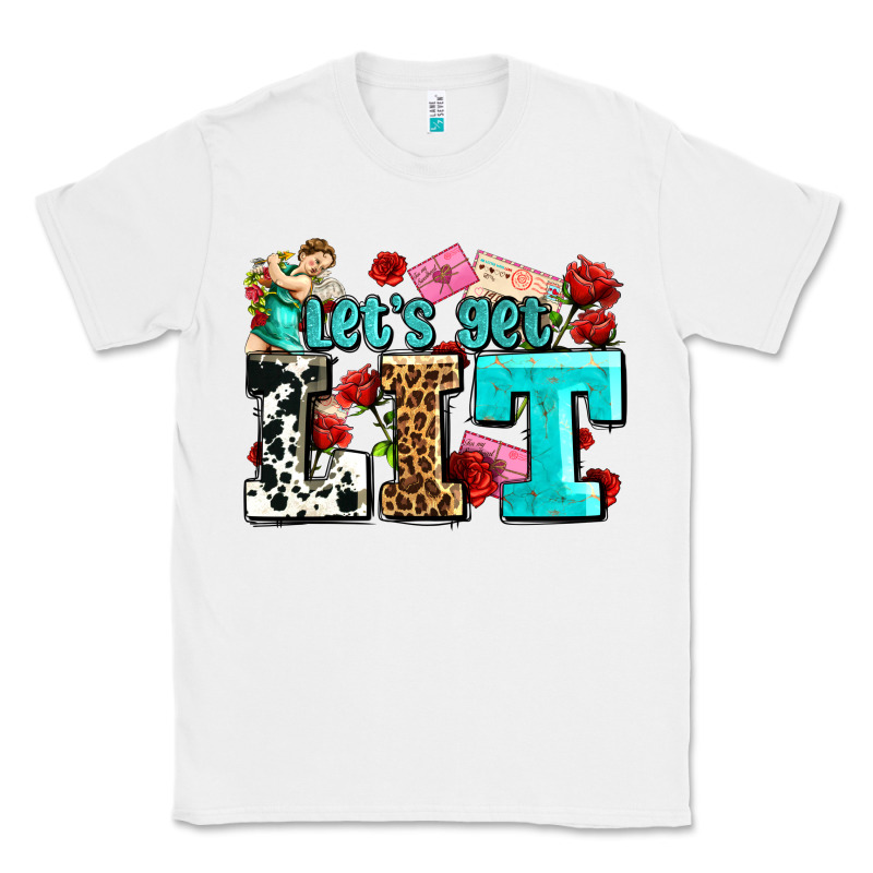 Valentines Day Lets Get Lit Classic Tee by AdoDesignShop | Teevron