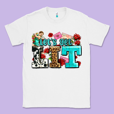 Valentines Day Lets Get Lit Classic Tee Designed By Adodesignshop