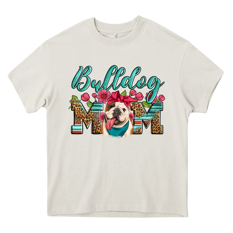 English Bulldog Mom Heavy Core Tee by Artiststas | Teevron