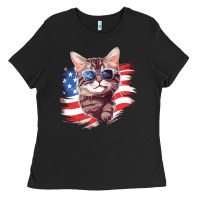 Black cat2 Ladies Tee - Unal Design
