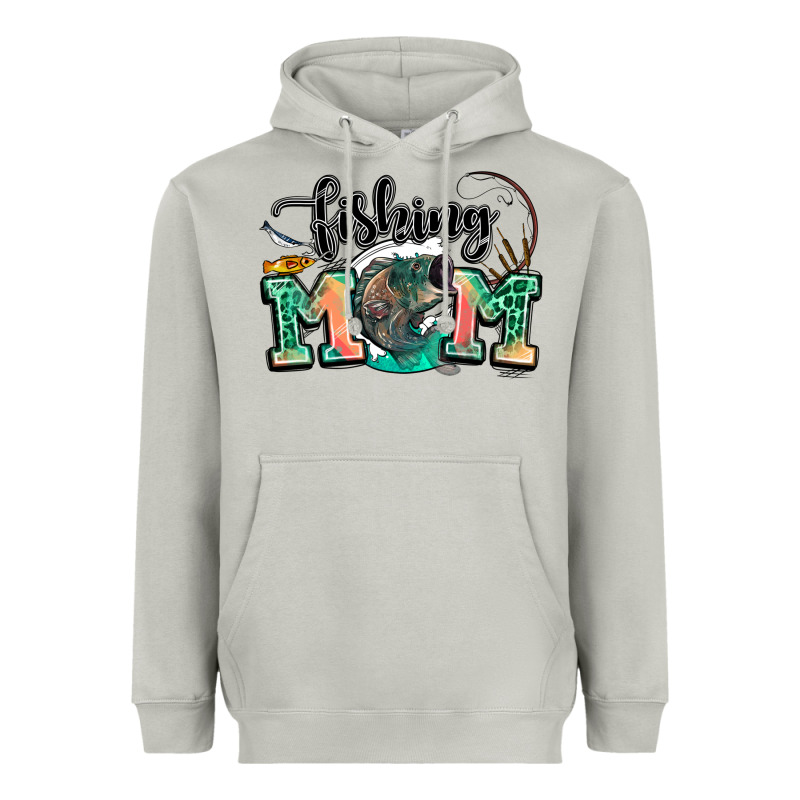 Fishing Mom Heavyweight Hoodie by LillyAllenDesigns | Teevron