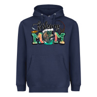 Navy fishing mom Heavyweight Hoodie - LillyAllenDesigns